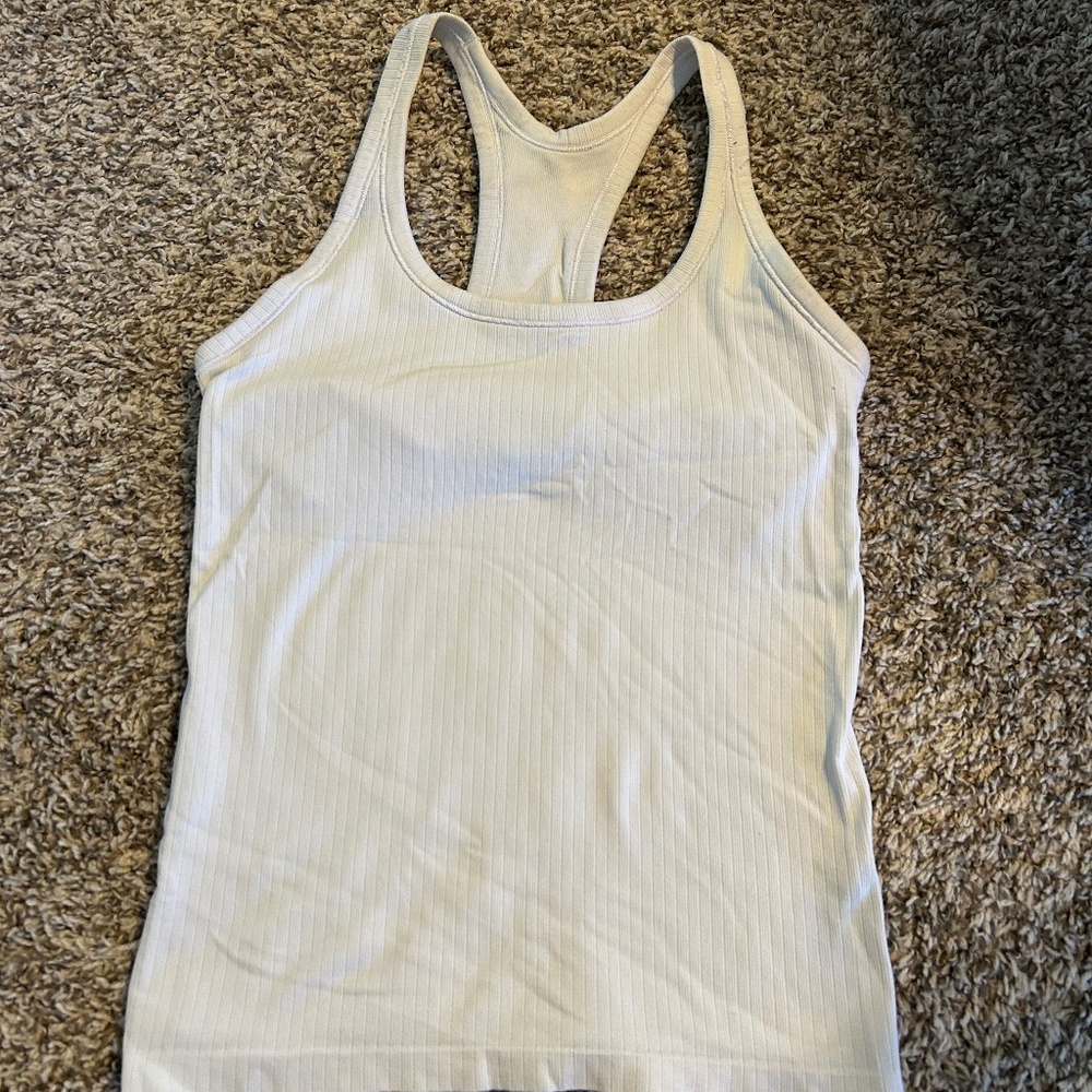 XS DSG racer back tank built in bra